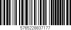 Código de barras (EAN, GTIN, SKU, ISBN): '5765228837177'