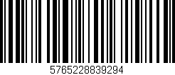 Código de barras (EAN, GTIN, SKU, ISBN): '5765228839294'