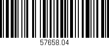 Código de barras (EAN, GTIN, SKU, ISBN): '57658.04'