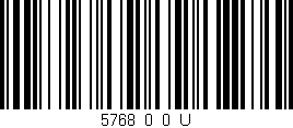 Código de barras (EAN, GTIN, SKU, ISBN): '5768_0_0_U'