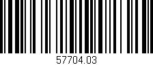 Código de barras (EAN, GTIN, SKU, ISBN): '57704.03'