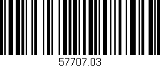 Código de barras (EAN, GTIN, SKU, ISBN): '57707.03'