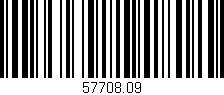Código de barras (EAN, GTIN, SKU, ISBN): '57708.09'