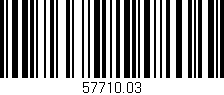 Código de barras (EAN, GTIN, SKU, ISBN): '57710.03'