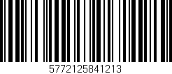 Código de barras (EAN, GTIN, SKU, ISBN): '5772125841213'