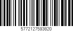 Código de barras (EAN, GTIN, SKU, ISBN): '5772127593820'