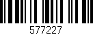 Código de barras (EAN, GTIN, SKU, ISBN): '577227'