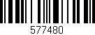 Código de barras (EAN, GTIN, SKU, ISBN): '577480'