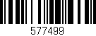 Código de barras (EAN, GTIN, SKU, ISBN): '577499'