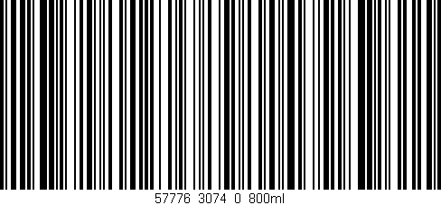 Código de barras (EAN, GTIN, SKU, ISBN): '57776_3074_0_800ml'