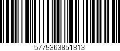 Código de barras (EAN, GTIN, SKU, ISBN): '5779363851813'