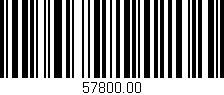 Código de barras (EAN, GTIN, SKU, ISBN): '57800.00'