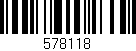 Código de barras (EAN, GTIN, SKU, ISBN): '578118'