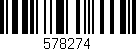Código de barras (EAN, GTIN, SKU, ISBN): '578274'
