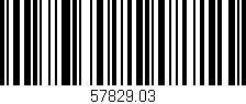 Código de barras (EAN, GTIN, SKU, ISBN): '57829.03'