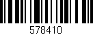 Código de barras (EAN, GTIN, SKU, ISBN): '578410'