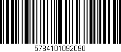 Código de barras (EAN, GTIN, SKU, ISBN): '5784101092090'