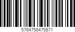 Código de barras (EAN, GTIN, SKU, ISBN): '5784758475871'