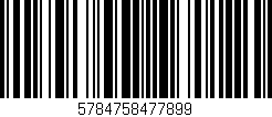 Código de barras (EAN, GTIN, SKU, ISBN): '5784758477899'