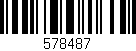 Código de barras (EAN, GTIN, SKU, ISBN): '578487'