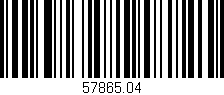 Código de barras (EAN, GTIN, SKU, ISBN): '57865.04'