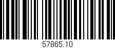 Código de barras (EAN, GTIN, SKU, ISBN): '57865.10'