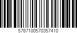Código de barras (EAN, GTIN, SKU, ISBN): '5787100570357410'