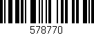 Código de barras (EAN, GTIN, SKU, ISBN): '578770'