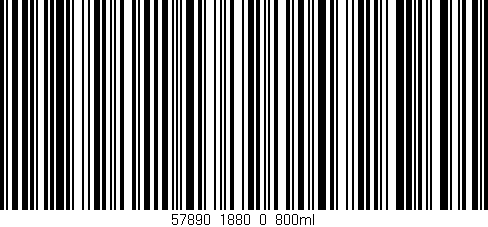 Código de barras (EAN, GTIN, SKU, ISBN): '57890_1880_0_800ml'