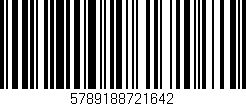 Código de barras (EAN, GTIN, SKU, ISBN): '5789188721642'