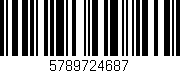 Código de barras (EAN, GTIN, SKU, ISBN): '5789724687'