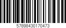 Código de barras (EAN, GTIN, SKU, ISBN): '57898430170473'