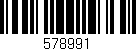 Código de barras (EAN, GTIN, SKU, ISBN): '578991'