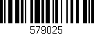 Código de barras (EAN, GTIN, SKU, ISBN): '579025'