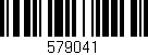 Código de barras (EAN, GTIN, SKU, ISBN): '579041'