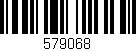 Código de barras (EAN, GTIN, SKU, ISBN): '579068'