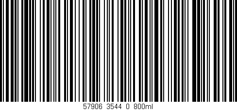 Código de barras (EAN, GTIN, SKU, ISBN): '57906_3544_0_800ml'