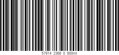 Código de barras (EAN, GTIN, SKU, ISBN): '57914_2368_0_800ml'