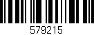 Código de barras (EAN, GTIN, SKU, ISBN): '579215'