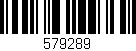 Código de barras (EAN, GTIN, SKU, ISBN): '579289'