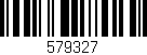 Código de barras (EAN, GTIN, SKU, ISBN): '579327'