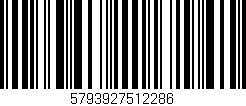 Código de barras (EAN, GTIN, SKU, ISBN): '5793927512286'