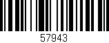 Código de barras (EAN, GTIN, SKU, ISBN): '57943'