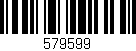 Código de barras (EAN, GTIN, SKU, ISBN): '579599'