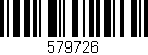 Código de barras (EAN, GTIN, SKU, ISBN): '579726'
