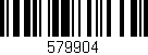 Código de barras (EAN, GTIN, SKU, ISBN): '579904'