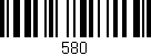 Código de barras (EAN, GTIN, SKU, ISBN): '580'