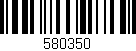 Código de barras (EAN, GTIN, SKU, ISBN): '580350'