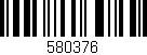 Código de barras (EAN, GTIN, SKU, ISBN): '580376'