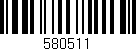Código de barras (EAN, GTIN, SKU, ISBN): '580511'